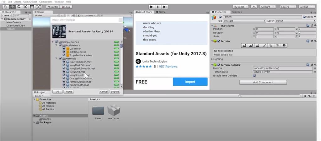 Create A Terrain, Add Trees And Grass In Unity